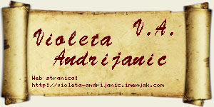 Violeta Andrijanić vizit kartica